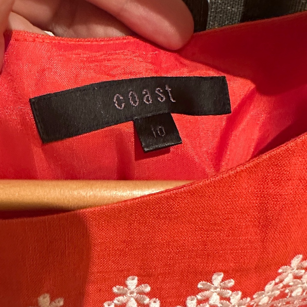 Mod Linen Boatneck Sleeveless Mini Dress - Picture 2 of 9